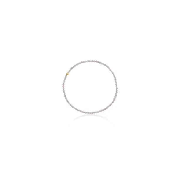 Dee Berkley Peach Moonstone & Gold Filled Bead Bracelet