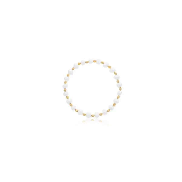 Dee Berkley Cultured Pearl & Gold Filled Beads Bracelet SVS Fine Jewelry Oceanside, NY
