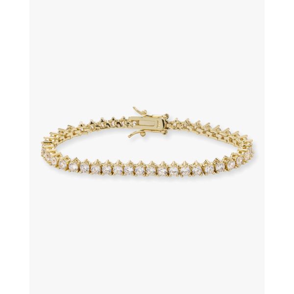 Melinda Maria Not Your Basic Gold Tennis Bracelet SVS Fine Jewelry Oceanside, NY