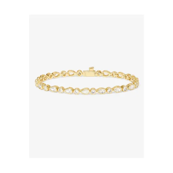 Melinda Maria Isla Gold Tennis Bracelet SVS Fine Jewelry Oceanside, NY