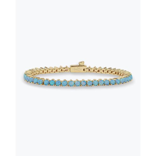 Melinda Maria Not Your Basic Gold Tennis Bracelet SVS Fine Jewelry Oceanside, NY