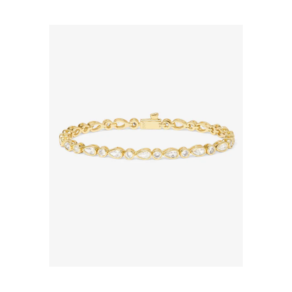 Melinda Maria Isla Gold Tennis Bracelet SVS Fine Jewelry Oceanside, NY