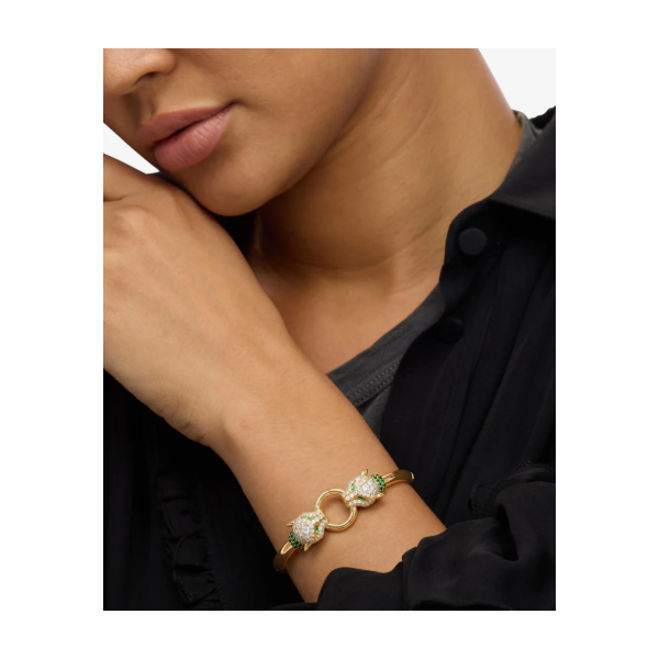 Melinda Maria Jaguar Gold Cuff Bracelet, 7