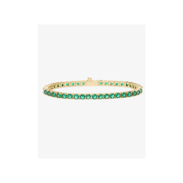 Melinda Maria Grand Heiress Gold Tennis Bracelet SVS Fine Jewelry Oceanside, NY