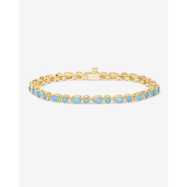 Melinda Maria Isla Gold Tennis Bracelet SVS Fine Jewelry Oceanside, NY