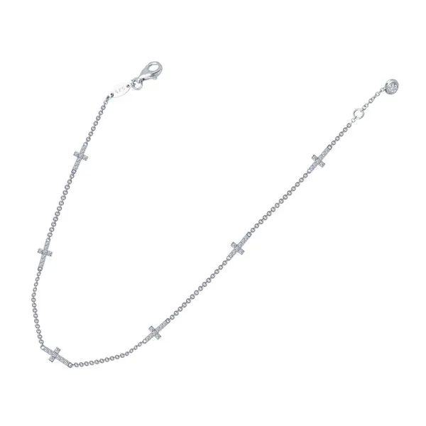 Lafonn Silver Anklet, 0.73Cttw, 10