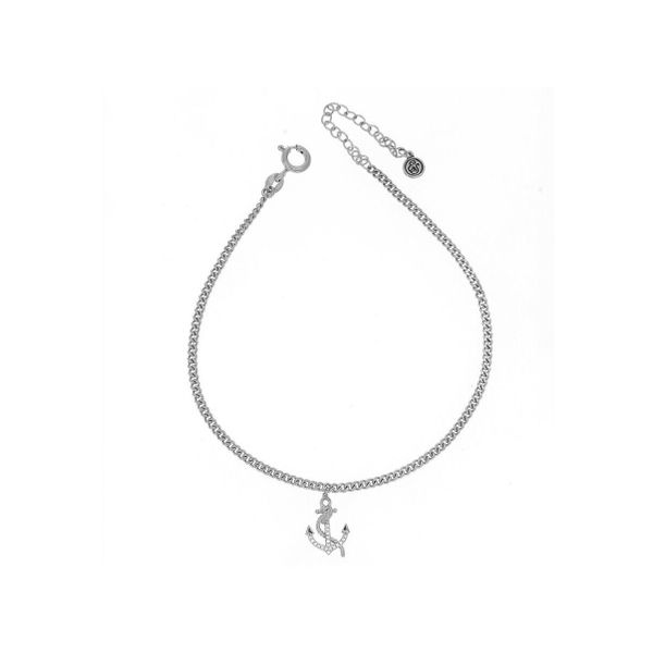 Ella Stein Anchor The Day Sterling Silver Anklet SVS Fine Jewelry Oceanside, NY