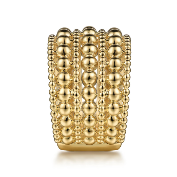Gabriel & Co. Bujukan Yellow Gold Beaded Ring Image 4 SVS Fine Jewelry Oceanside, NY