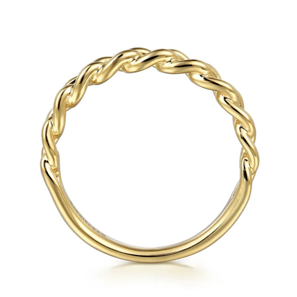 Gabriel & Co. Stackable Yellow Gold Ring Image 2 SVS Fine Jewelry Oceanside, NY