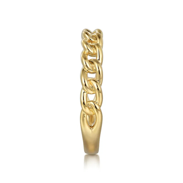 Gabriel & Co. Stackable Yellow Gold Ring Image 4 SVS Fine Jewelry Oceanside, NY