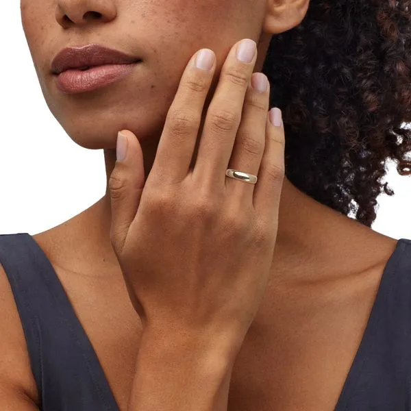 Yellow Gold Polished Bold Band, Size 6.5 Image 3 SVS Fine Jewelry Oceanside, NY