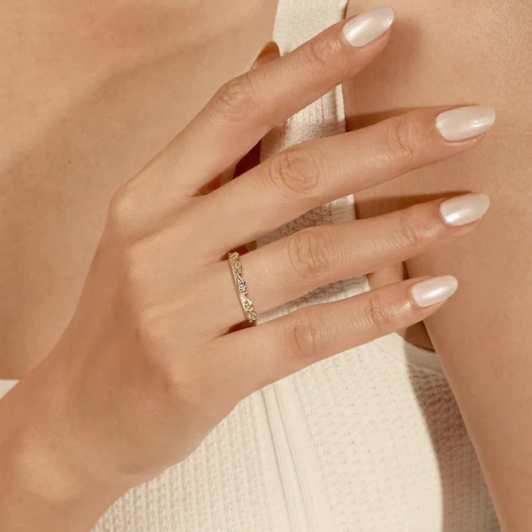 Gabriel & Co. Contemporary Yellow Gold Stackable Ring Image 4 SVS Fine Jewelry Oceanside, NY