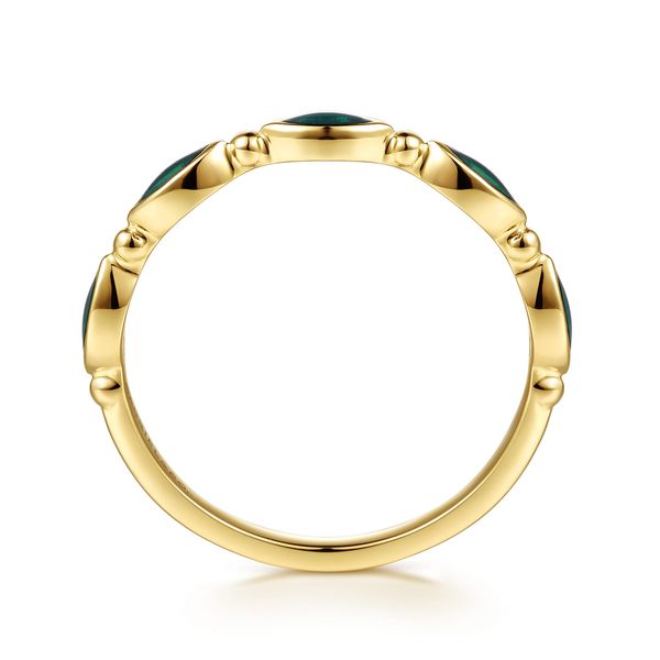 Gabriel & Co. Bujukan Yellow Gold Stackable Ring Image 2 SVS Fine Jewelry Oceanside, NY