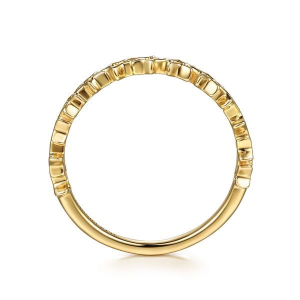 Gabriel & Co. Kaslique Yellow Gold Star Shape Ring Image 2 SVS Fine Jewelry Oceanside, NY