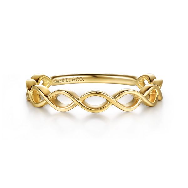 Gabriel & Co. Contemporary Yellow Gold Marquise Shape Ring SVS Fine Jewelry Oceanside, NY