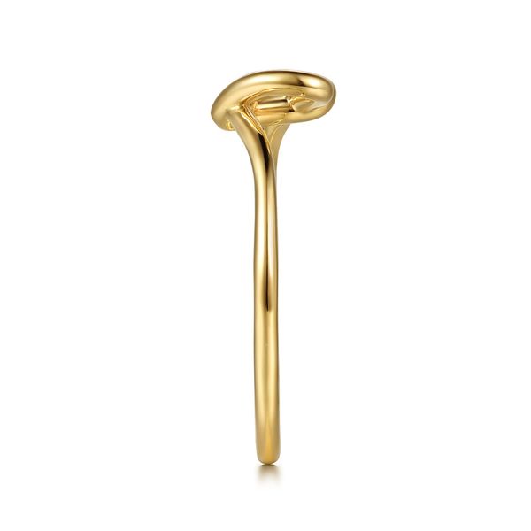 Gabriel & Co. Contemporary Yellow Gold Love Knot Ring Image 4 SVS Fine Jewelry Oceanside, NY