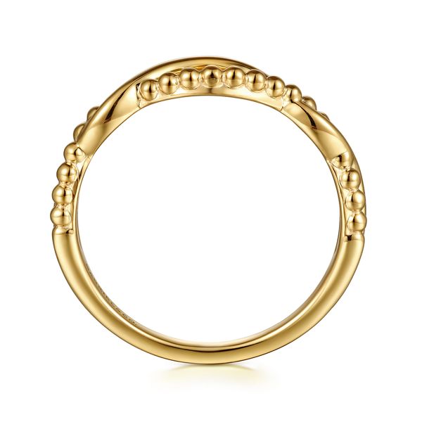 Gabriel Bujukan Yellow Gold Twisted Stackable Ring Image 2 SVS Fine Jewelry Oceanside, NY