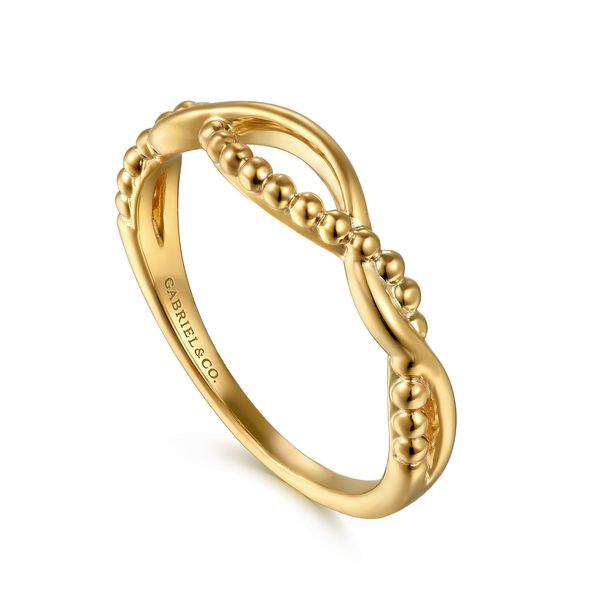 Gabriel Bujukan Yellow Gold Twisted Stackable Ring Image 3 SVS Fine Jewelry Oceanside, NY