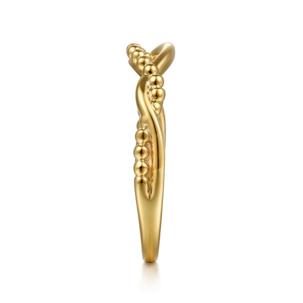 Gabriel Bujukan Yellow Gold Twisted Stackable Ring Image 4 SVS Fine Jewelry Oceanside, NY