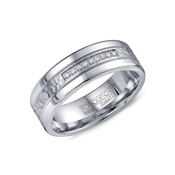 Crown Ring Cobalt & Diamond Wedding Band SVS Fine Jewelry Oceanside, NY