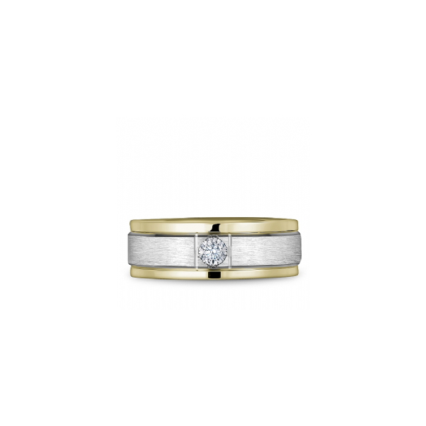 Bleu Royale Collection Gold & Diamond Wedding Band Image 3 SVS Fine Jewelry Oceanside, NY