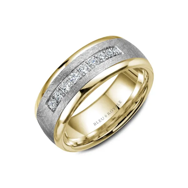 Bleu Royale Collection Gold & Diamond Wedding Band SVS Fine Jewelry Oceanside, NY