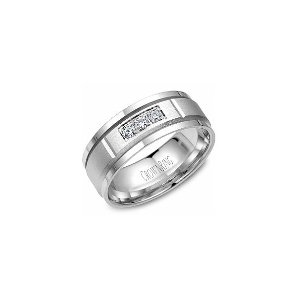 Crown Ring Diamond Men's Wedding Band SVS Fine Jewelry Oceanside, NY