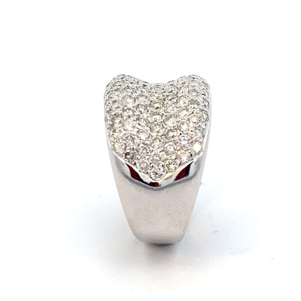 18K White Gold Diamond Dome Ring Image 2 SVS Fine Jewelry Oceanside, NY