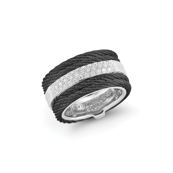 ALOR Noir Collection Black Cable Fashion Ring SVS Fine Jewelry Oceanside, NY