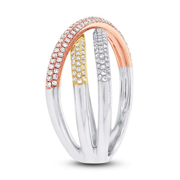 White, Yellow, & Rose Gold & Diamond Ring Image 3 SVS Fine Jewelry Oceanside, NY