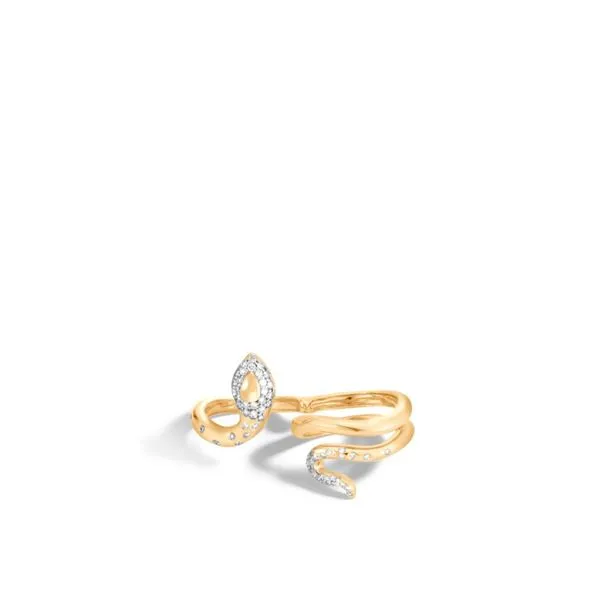 John Hardy Legends Collection Yellow Gold & Diamond Ring Image 2 SVS Fine Jewelry Oceanside, NY