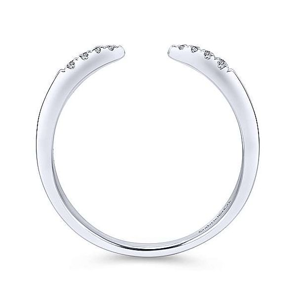 Gabriel & Co. Stackable 14K White Gold & Diamond Ring Image 2 SVS Fine Jewelry Oceanside, NY