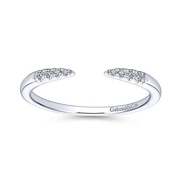 Gabriel & Co. Stackable 14K White Gold & Diamond Ring Image 4 SVS Fine Jewelry Oceanside, NY