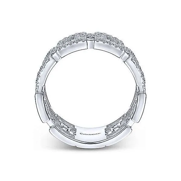 Gabriel & Co. Lusso 14K White Gold & Diamond Ring Image 2 SVS Fine Jewelry Oceanside, NY