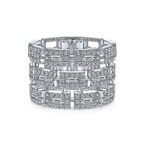 Gabriel & Co. Lusso 14K White Gold & Diamond Ring SVS Fine Jewelry Oceanside, NY
