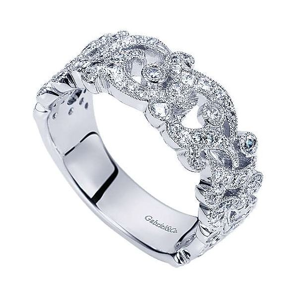 Gabriel & Co. White Gold & Diamond Ring Image 3 SVS Fine Jewelry Oceanside, NY