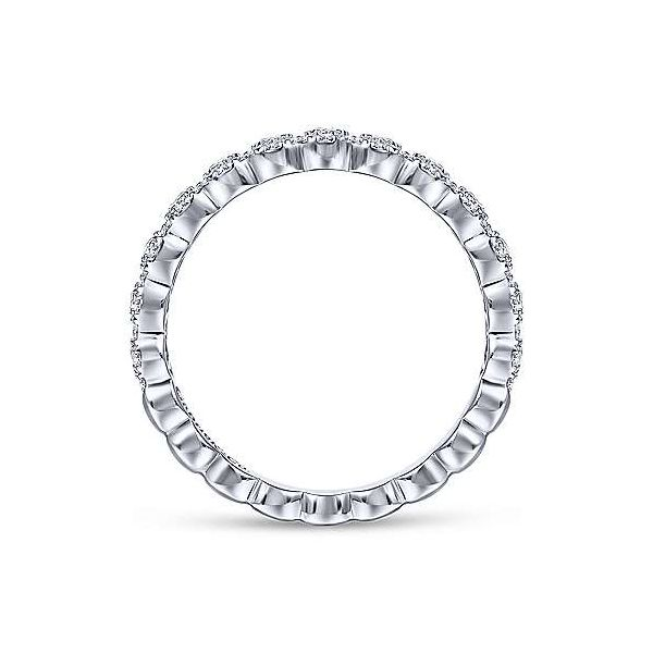 Gabriel & Co. Stackable 14K White Gold & Diamond Ring Image 2 SVS Fine Jewelry Oceanside, NY