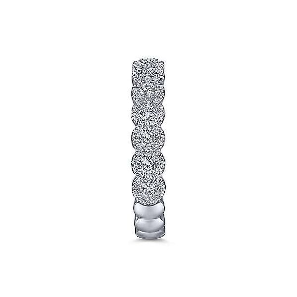 Gabriel & Co. Stackable 14K White Gold & Diamond Ring Image 4 SVS Fine Jewelry Oceanside, NY