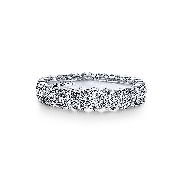 Gabriel & Co. Stackable 14K White Gold & Diamond Ring SVS Fine Jewelry Oceanside, NY