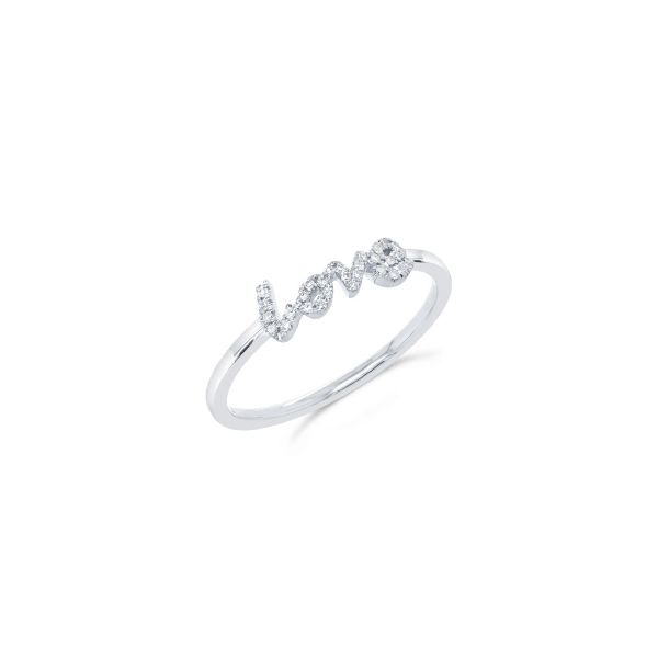 White Gold Diamond Love Ring SVS Fine Jewelry Oceanside, NY
