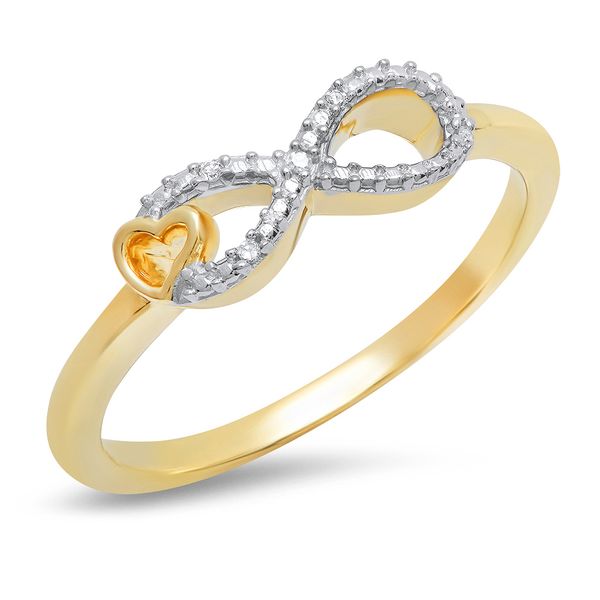 Yellow Gold Diamond Infinity Ring SVS Fine Jewelry Oceanside, NY