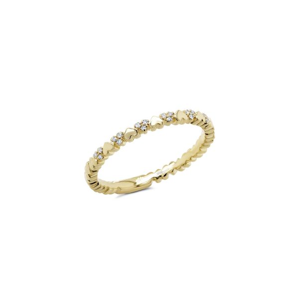 Yellow Gold And Diamond Lady's Heart Ring SVS Fine Jewelry Oceanside, NY