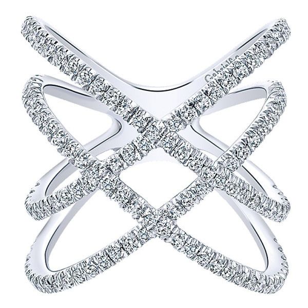 Gabriel & Co. Lusso 14K White Gold Diamond Fashion Ring SVS Fine Jewelry Oceanside, NY