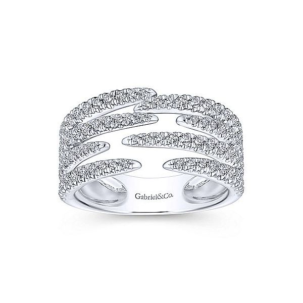 Gabriel & Co. Kaslique White Gold Diamond Fashion Ring Image 4 SVS Fine Jewelry Oceanside, NY