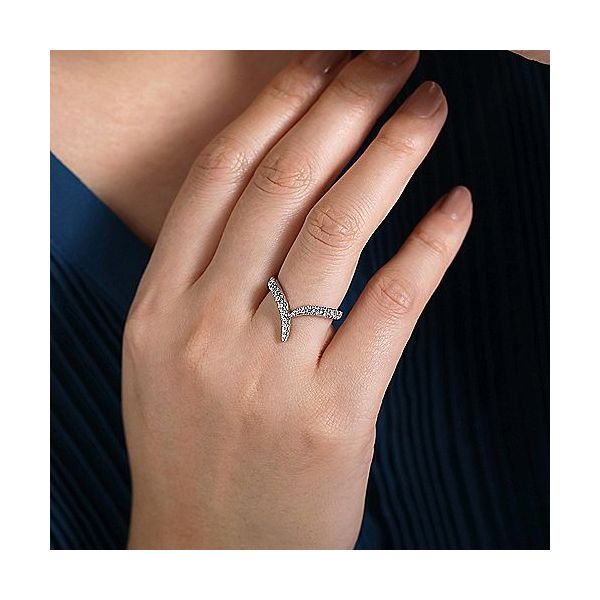 Gabriel & Co. Kaslique White Gold Diamond Fashion Ring Image 5 SVS Fine Jewelry Oceanside, NY