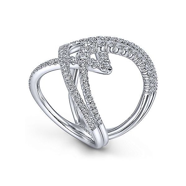 Gabriel & Co. Kaslique White Gold Diamond Fashion Ring Image 3 SVS Fine Jewelry Oceanside, NY