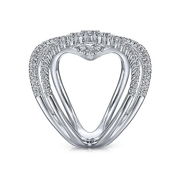 Gabriel & Co. Kaslique White Gold Diamond Fashion Ring Image 4 SVS Fine Jewelry Oceanside, NY