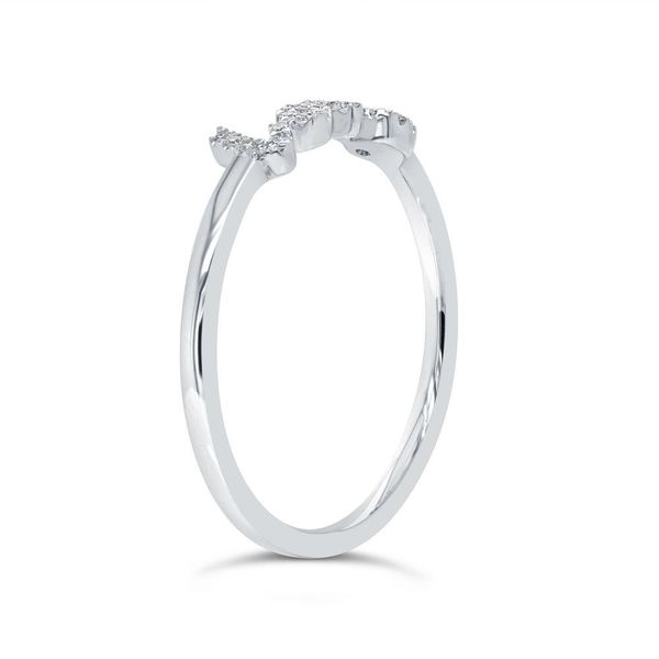 Shy Creation 14K White Gold Diamond Love Ring Image 3 SVS Fine Jewelry Oceanside, NY