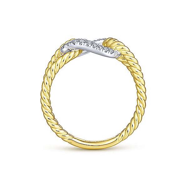 Gabriel & Co. Hampton 14K Yellow & White Gold Ring Image 2 SVS Fine Jewelry Oceanside, NY
