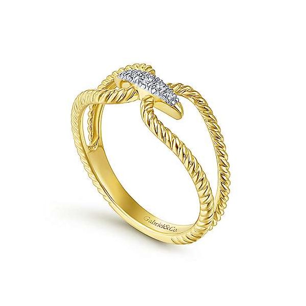 Gabriel & Co. Hampton 14K Yellow Gold Diamond Ring Image 2 SVS Fine Jewelry Oceanside, NY